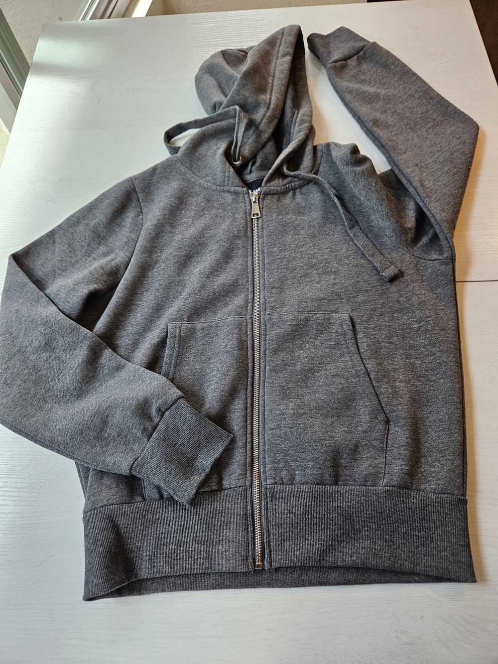 Match Gray Zip-Up Hoodie Jacket-Never Been Worn.